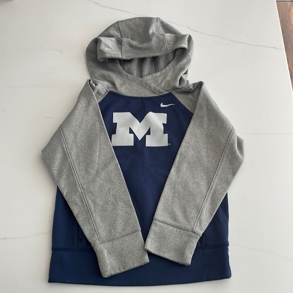 Nike Boys Block M Michigan Hoodie